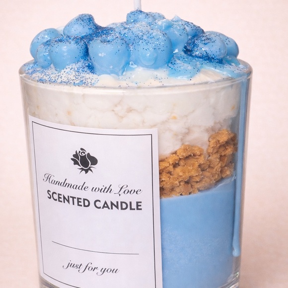 Blue Scented Candle - Picture 2 of 2